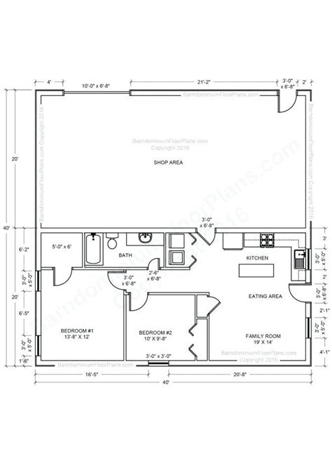 8 Images Pole Barn With Living Quarters Floor Plans And Review Alqu Blog
