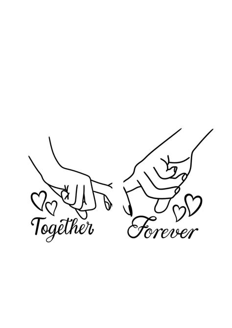Together Forever Holding Hands Svg And Png File Instant Download Couples