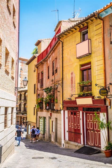 Toledo Spain Cozy Medieval Street In The City Editorial Stock Image