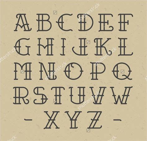 Old School Tattoo Letter Font 600×578 Pixels Lettering Fonts