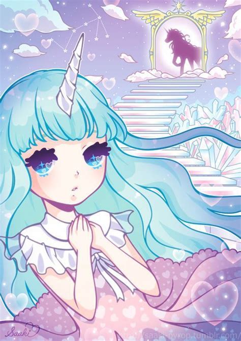 Pastel Unicorn And Anime Image Kawaii Art Cute Art Anime