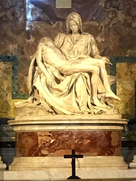 Michelangelos Pieta In St Peters Cathedral Rome Italy On The