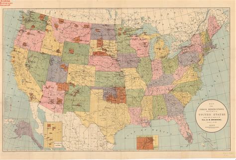 Map Of Indian Reservations In Us 1893 Date 1893 Ohs