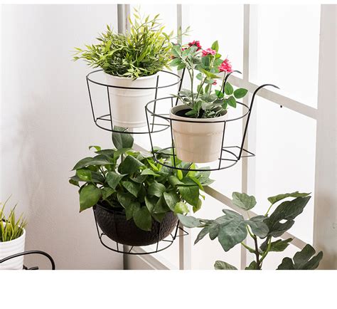 Just a few of these include how they provide 2020 Hanging Railing Planter Baskets Flower Pot Holder Hanger Iron Potted Plants Rack Over The ...