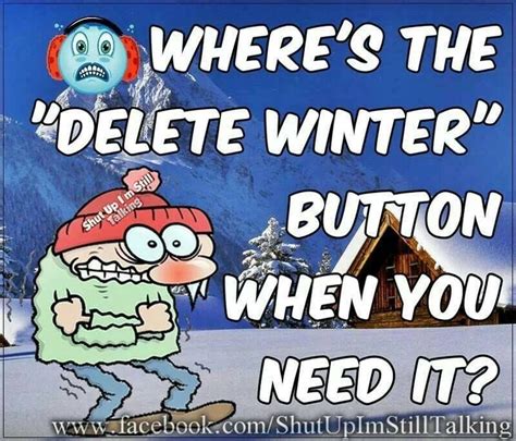 Theres The Deletee Winter Button When You Need It Cartoon