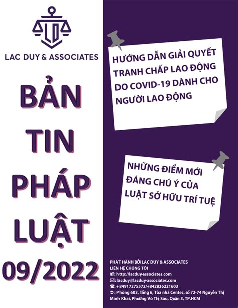 Bản Tin Pháp Luật Tháng 092022 Lac Duy Associates Law Firm