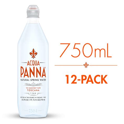 Acqua Panna Natural Spring Water 25 3 Fl Oz Plastic Bottles 12 Count