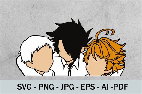 Promised Neverland The Promised Anime Svg Clipart Instance Etsy