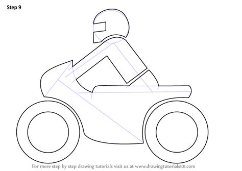 Step By Step How To Draw A Motorcycle For Kids