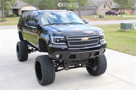 Wheel Offset 2007 Chevrolet Suburban 1500 Hella Stance 5 Lifted 12