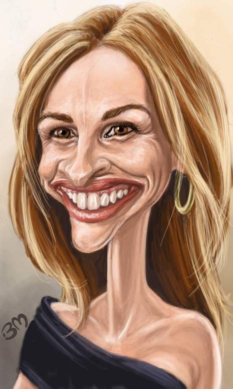 Julia Roberts By Bruno Munier Vector Portrait Portrait Drawing Girl