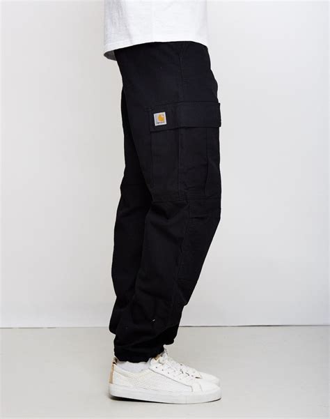 Carhartt Wip Regular Cargo Pant Black Cargo Pants Outfit Men Cargo