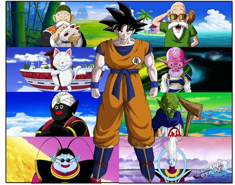 Goku Y Sus Maestros By Lucario Strike On Deviantart Anime Dragon Ball