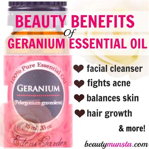 10 Beauty Benefits Of Geranium Essential Oil Beautymunsta