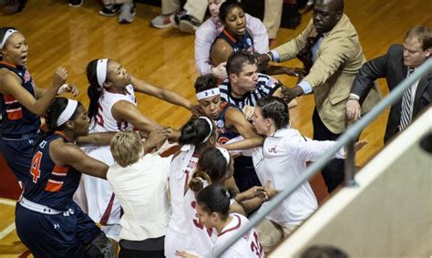Auburn Vs Alabama Took Its Rivalry To A New Level With Mid Game Womens Basketball Brawl The
