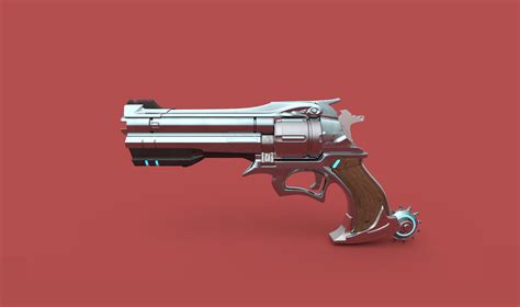 Artstation Mccree Peacekeeper Revolver 3d Render
