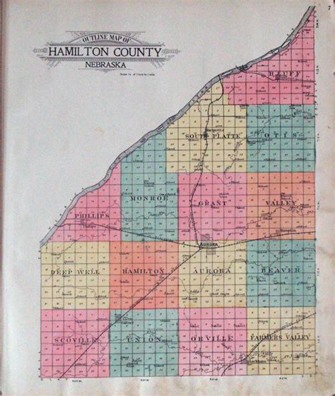 Standard Atlas Of Hamilton County Nebraska Including The Plat Book Of