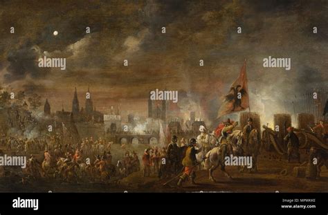 Die Belagerung von Magdeburg, 1631, 1650 Stockfotografie ...