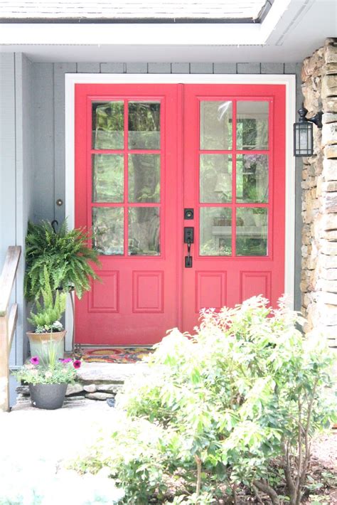 Woven Home Hot Pink Front Door Valspar Berry Blush Pink Front Door