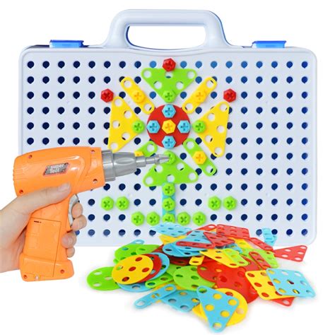Electric Drill Screw Group Toy Nut Disassembly Match Puzzle Educational