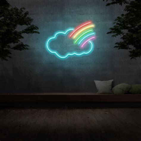 Cloud Rainbow Neon Sign The Neon Sign Co