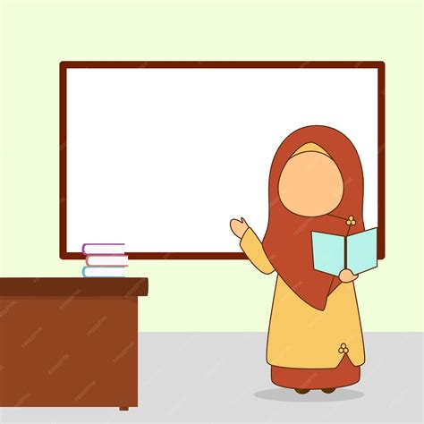 Premium Vector Islamic Teacher Vector Illustration