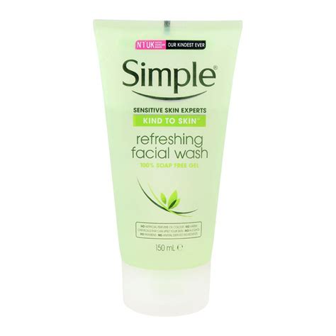 Buy Simple Sensitive Skin Experts Refreshing Facial Wash 100 Soap