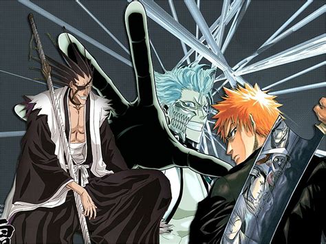 HD Wallpaper Bleach Grimmjow Jaegerjaquez Ichigo Kurosaki Kenpachi Zaraki Wallpaper Flare