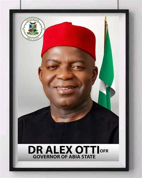 Otti Abia Governor S Official Portrait Released Daily Post Nigeria