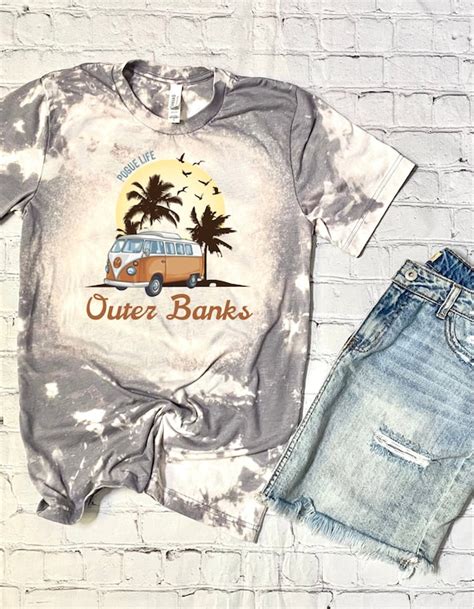 Outer Banks Shirt Outer Banks Bleached T Shirt Obx Tee Etsy