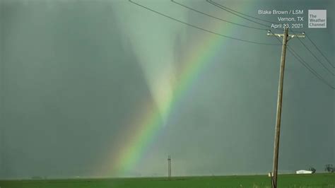 Rainbows In Front Of Tornadoes Captured On Video Videos From The