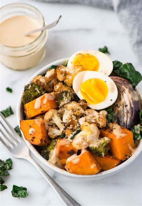 Whole Vegetarian Power Bowls Easy Vegetarian Recipe Wellplated Com