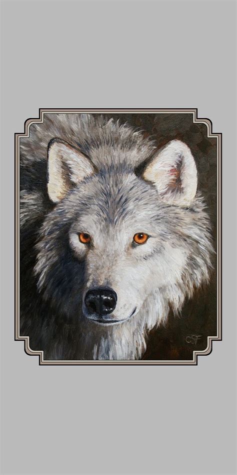 Wolf Portrait Beach Sheet For Sale By Crista Forest