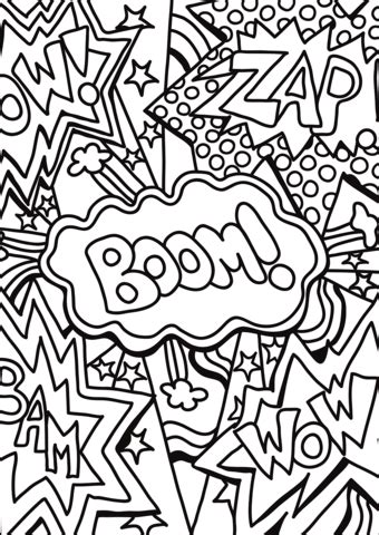 Zap Boom Wow coloring page | Free Printable Coloring Pages