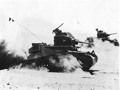 British M3 Stuart Tanks Of 8th Kings Royal Irish Hussars At Gazala