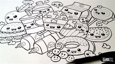 One can't resist drawing other theme if you've… Drawing Cute Food - Easy and Kawaii Graffiti by Garbi KW ...