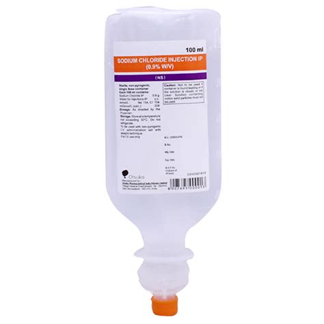 Sodium Chloride Injection 100 Ml Price Uses Side Effects Composition