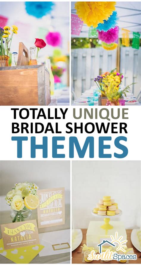 Totally Unique Bridal Shower Themes Sunlit Spaces Diy Home Decor