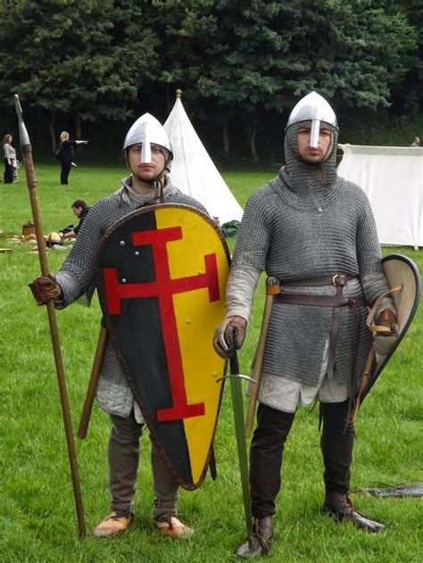 12th Century Norman Knights Med Billeder