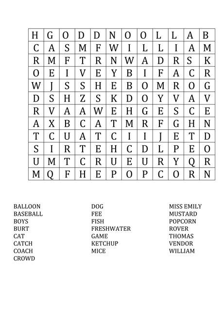 Large Print Word Search Puzzles Seniors