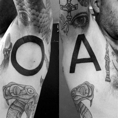 30 Alpha Omega Tattoo Designs For Men Greek Grandeur