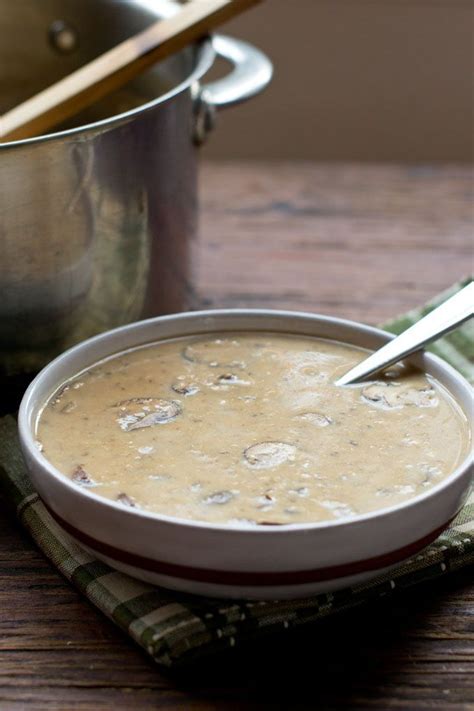 Cream Of Mushroom Soup In 15 Minutes Recipe Creamed Mushrooms