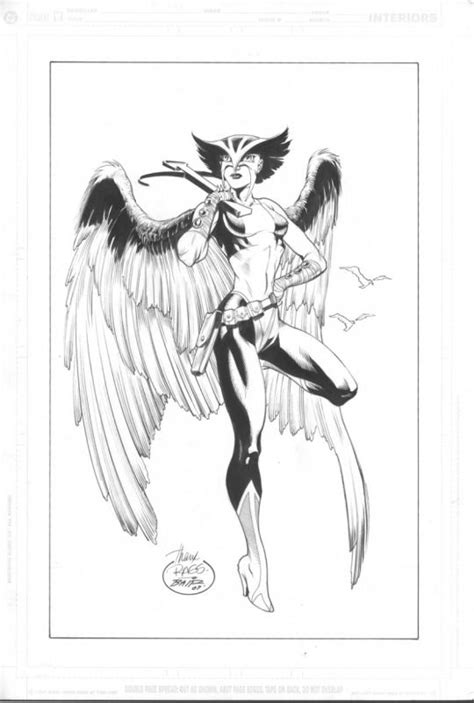 Female Stars Of Comics Hawkgirl Rags Morales Michael Bair Drawing