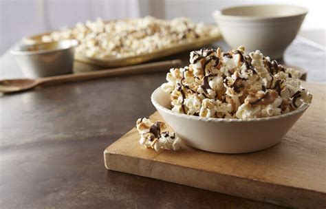 Drizzled Party Popcorn Recipe Hersheys Kitchens