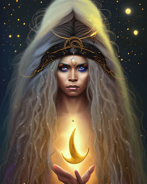 Mystical Black Warrior Portrait · Creative Fabrica