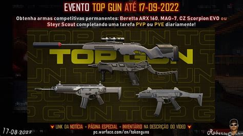 Warface Evento Top Gun Até 17 09 2022 Youtube