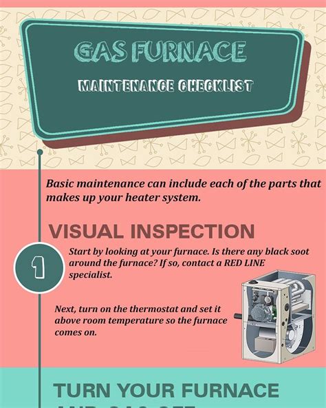 Gas Furnace Maintenance Checklist Infographic Gasfurnace Furnacetips