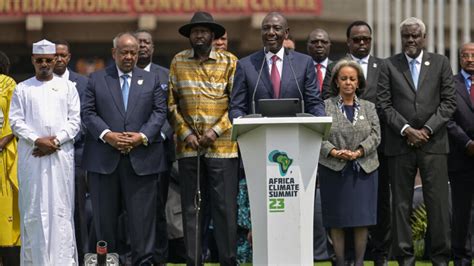 africa climate summit adopts nairobi declaration welcome to fana broadcasting corporate s c