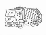 Truck Garbage Coloring Printable Trash Printables Museprintables Preschool Dump Monster sketch template