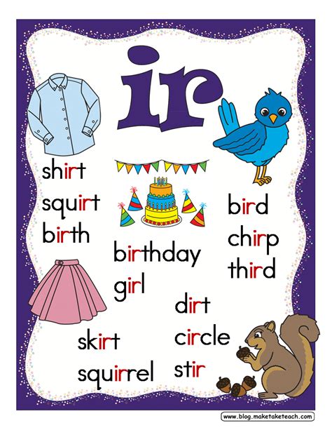 Free R Controlled Vowels Posters Phonics Reading Teaching Literacy